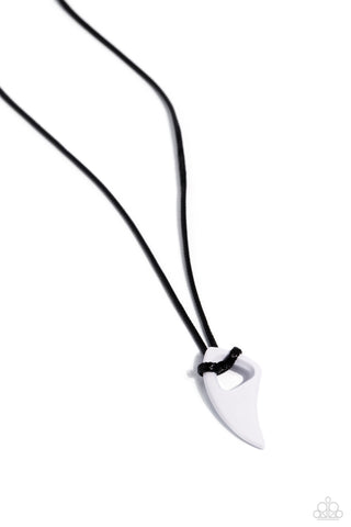 Paparazzi-Summer Shark - White Necklace