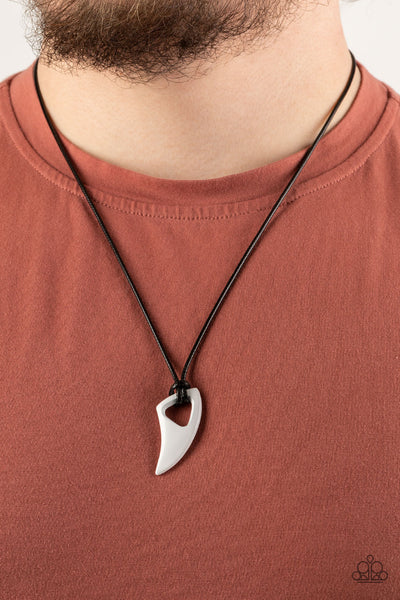 Paparazzi-Summer Shark - White Necklace