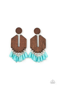Paparazzi-Western Retreat - Blue Earring