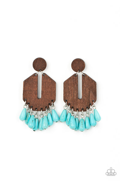Paparazzi-Western Retreat - Blue Earring