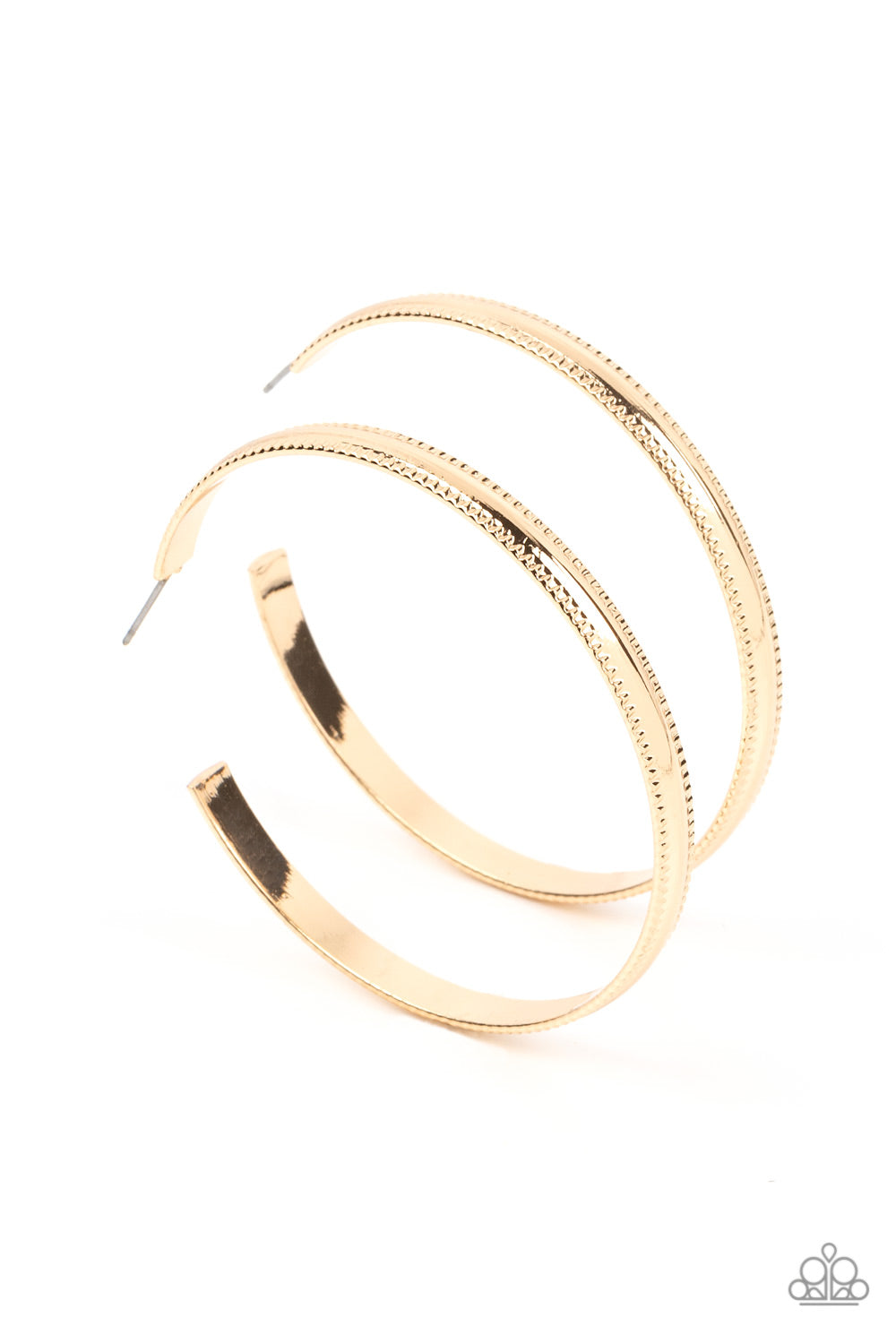 Paparazzi-Monochromatic Magnetism - Gold Earring