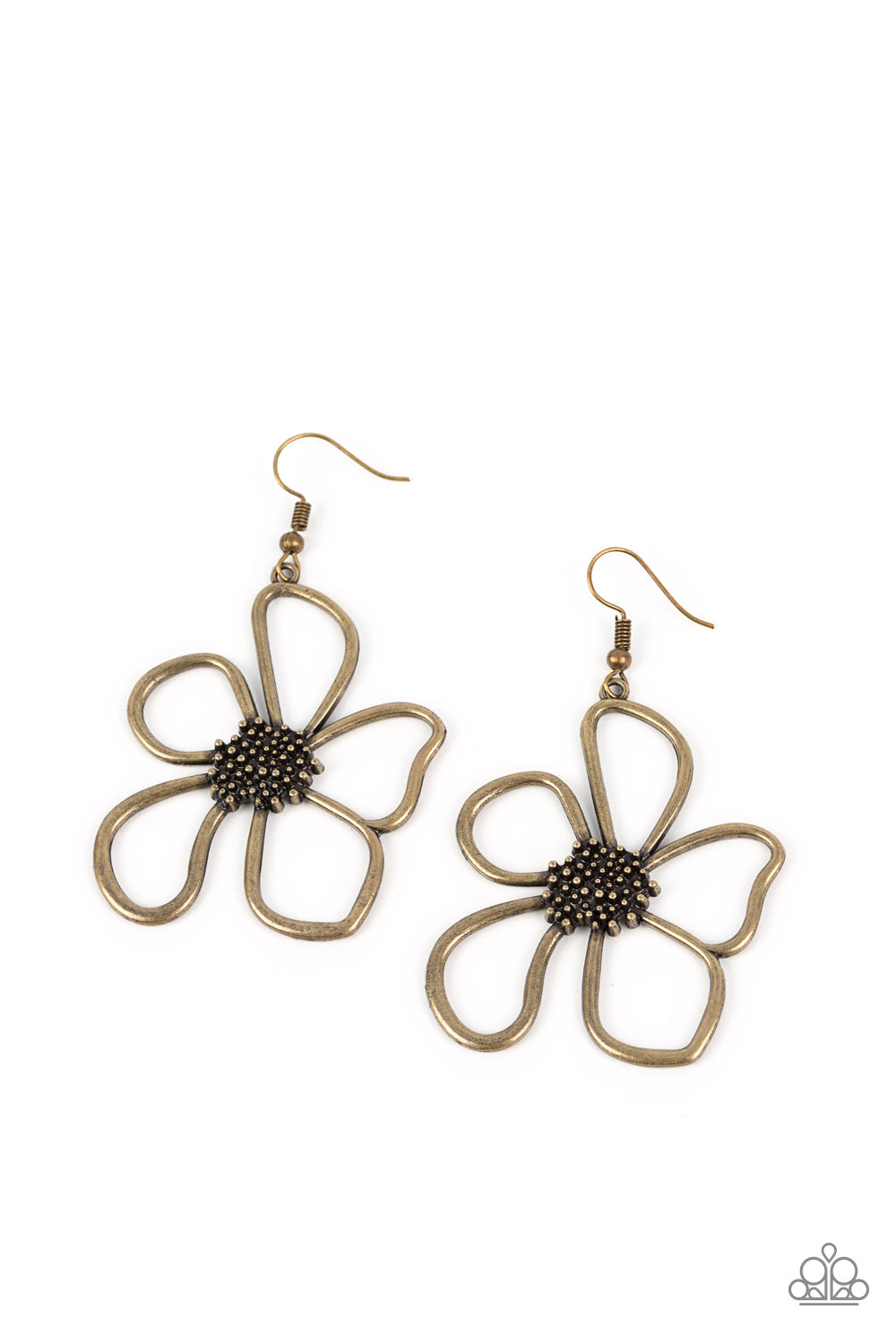 Paparazzi-Wildflower Walkway - Brass Earring