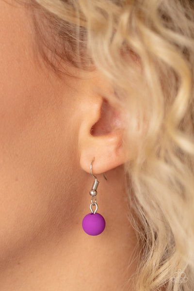 Paparazzi-Summer Splash - Purple Necklace