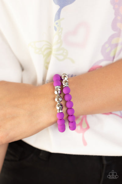Paparazzi-Dip and Dive - Purple Bracelet