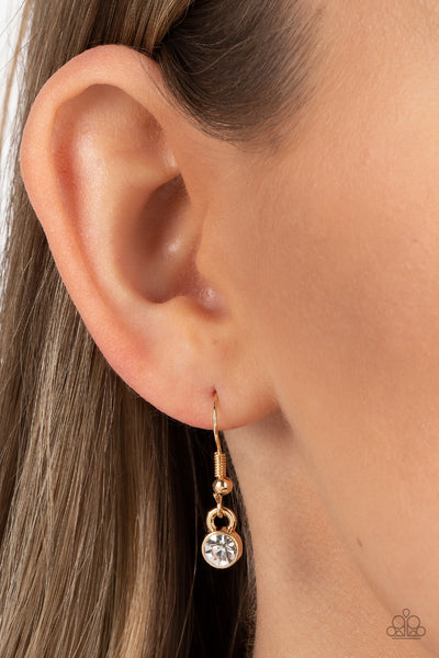 Paparazzi-Rock Star Sparkle - Gold Necklace