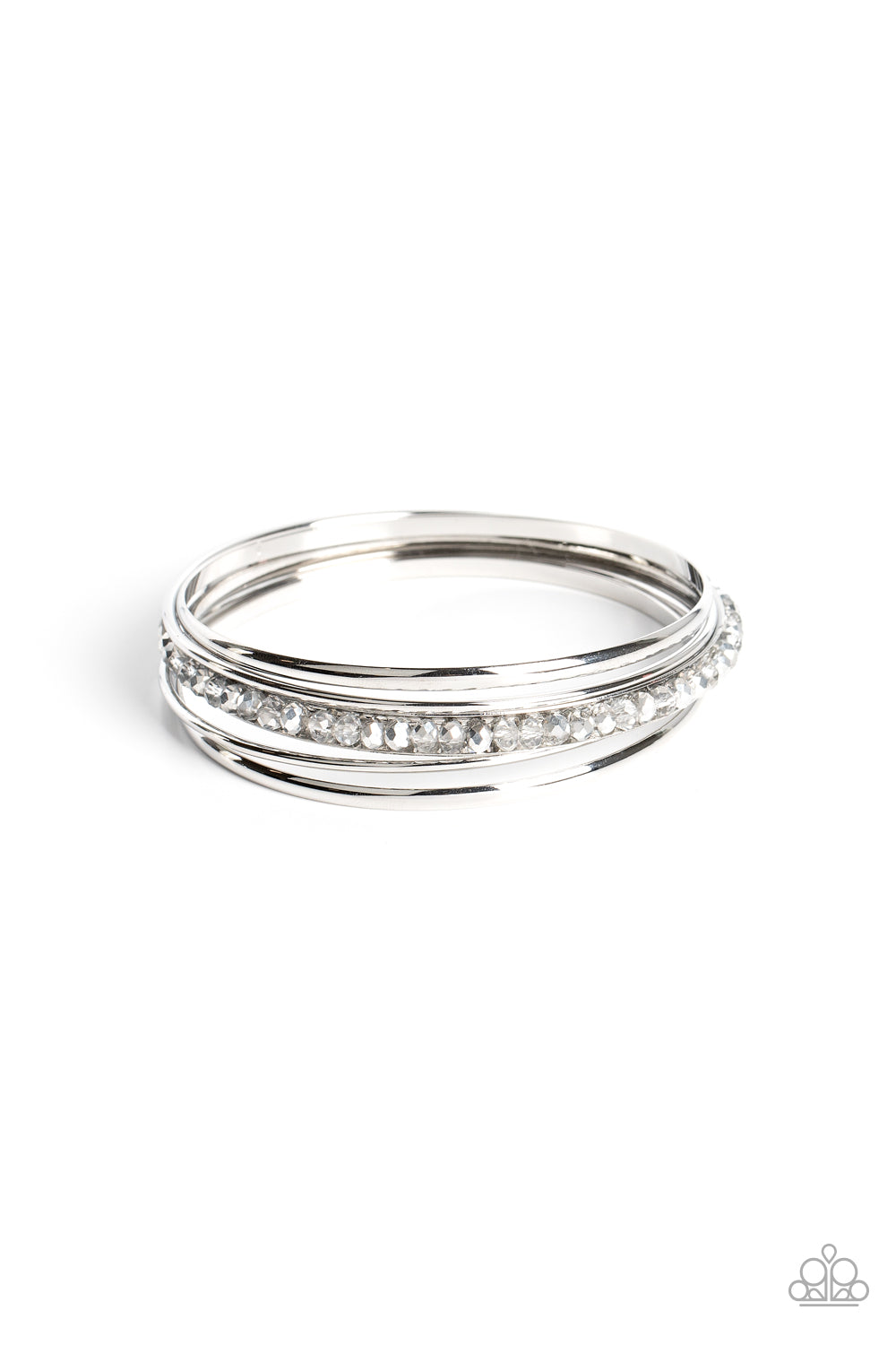 Paparazzi-Prismatic Pizazz - Silver Bracelet