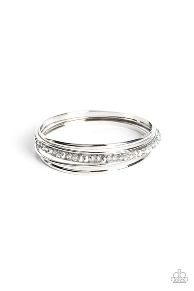 Paparazzi-Prismatic Pizazz - Silver Bracelet