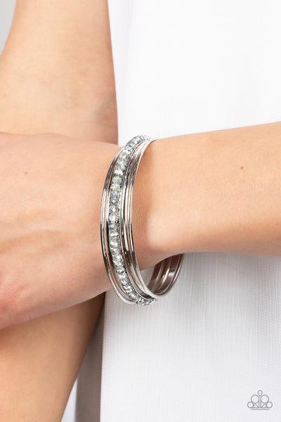 Paparazzi-Prismatic Pizazz - Silver Bracelet