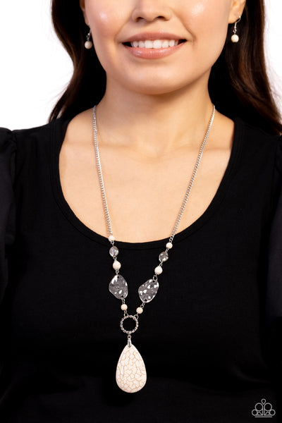 Paparazzi-Sagebrush Sanctuary - White Necklace