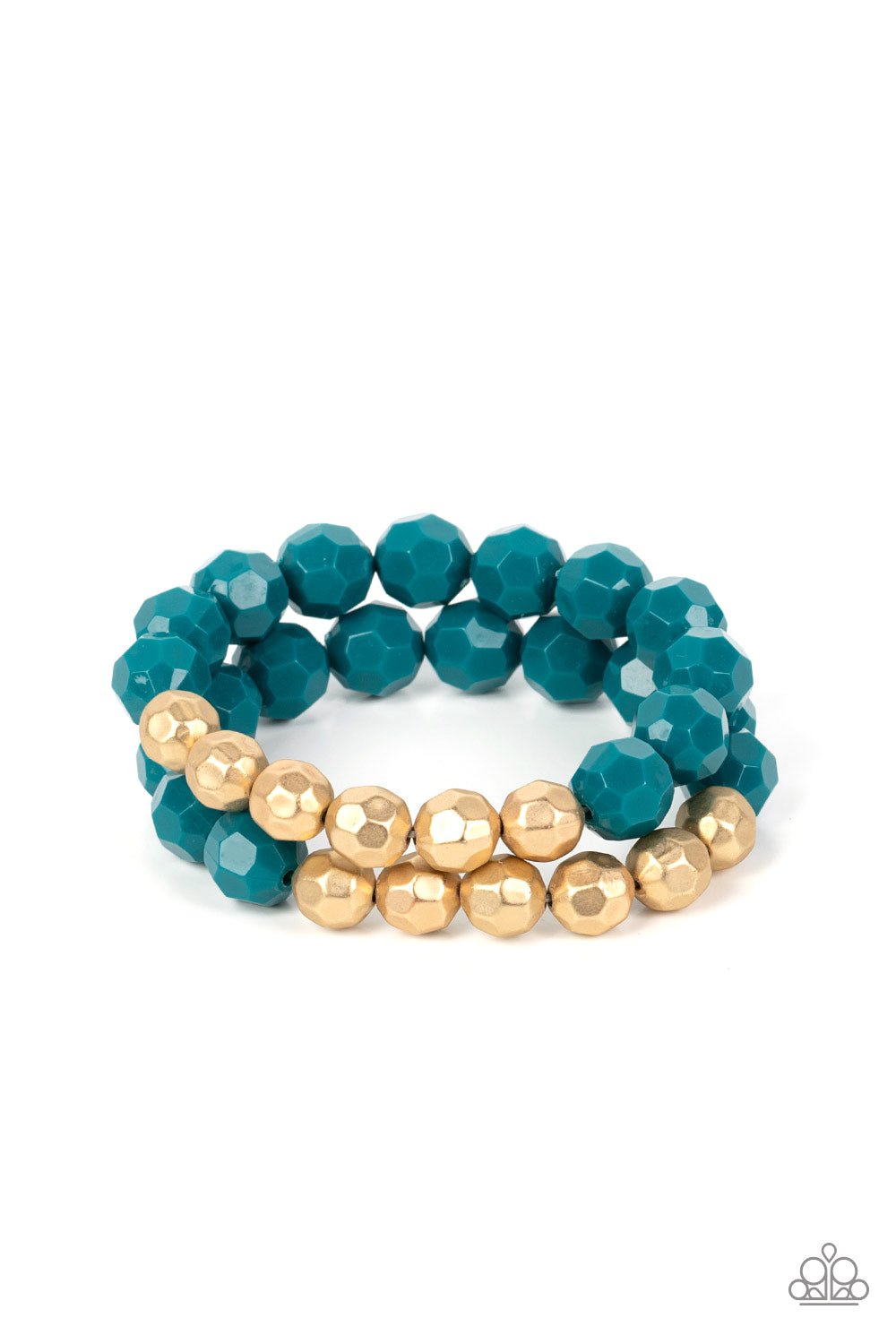 Paparazzi-Grecian Glamour - Blue Bracelet