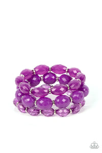 Paparazzi-High Tide Hammock - Purple Bracelet