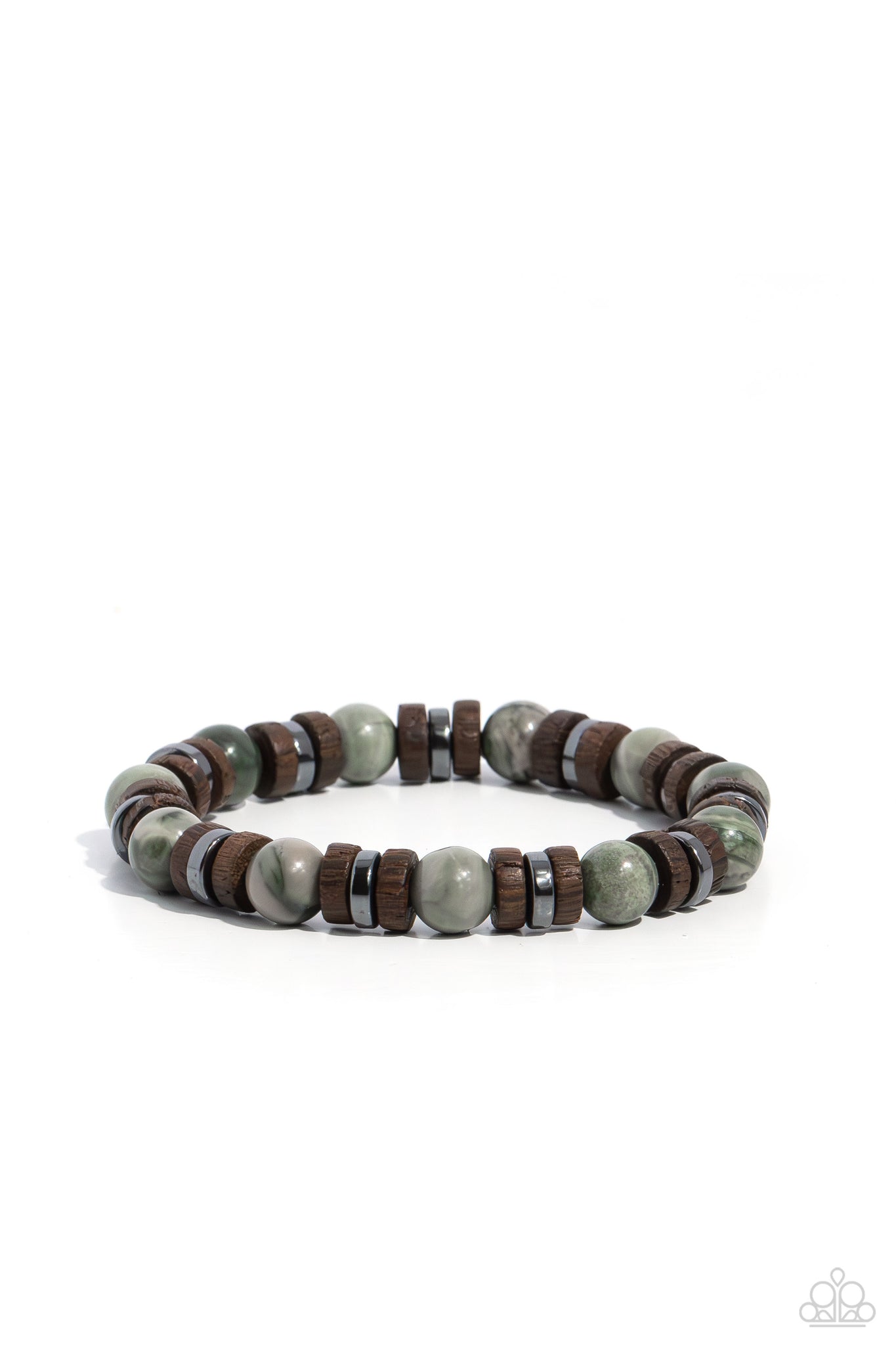 Paparazzi-Earthy Empath - Green Bracelet