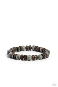 Paparazzi-Earthy Empath - Green Bracelet