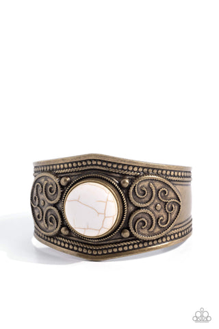 Paparazzi-Prairie Romance - Brass Bracelet