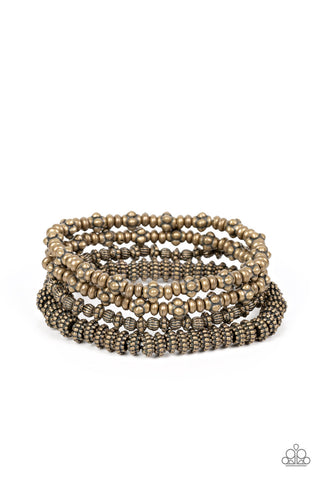 Paparazzi-Country Charmer - Brass Bracelet