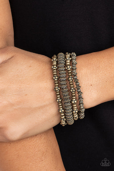Paparazzi-Country Charmer - Brass Bracelet