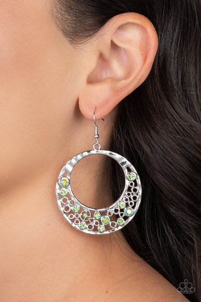 Paparazzi-Enchanted Effervescence - Green Earring