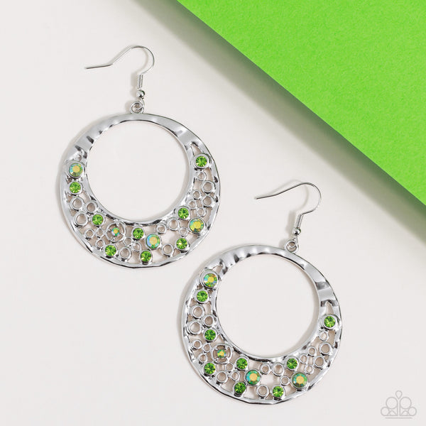 Paparazzi-Enchanted Effervescence - Green Earring