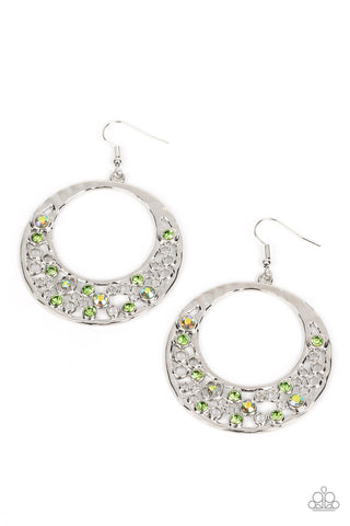 Paparazzi-Enchanted Effervescence - Green Earring