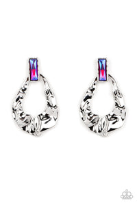 Paparazzi-Metro Meltdown - Pink Earring