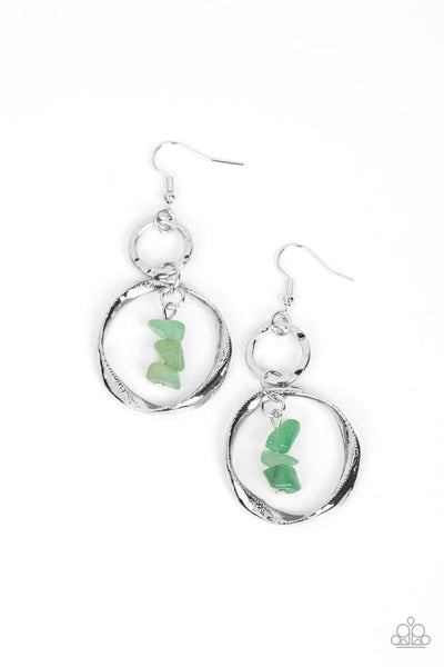 Paparazzi-Good-Natured Spirit - Green Earring