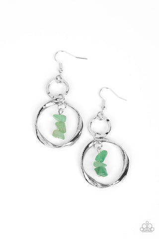 Paparazzi-Good-Natured Spirit - Green Earring