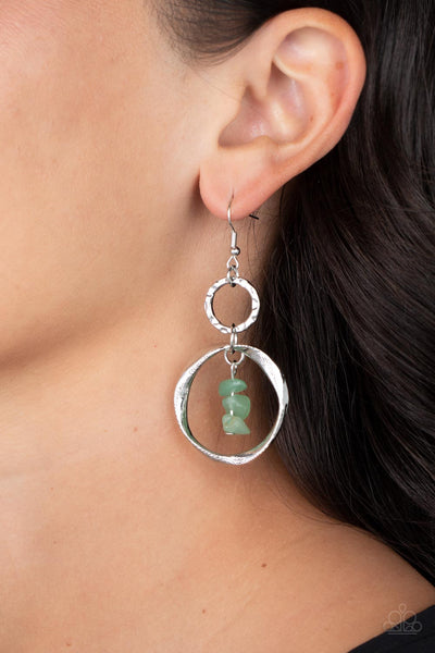 Paparazzi-Good-Natured Spirit - Green Earring