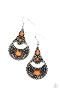 Paparazzi-Sahara Samba - Orange Earring