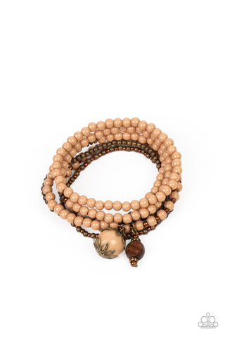 Paparazzi-Epic Escapade - Brown Bracelet