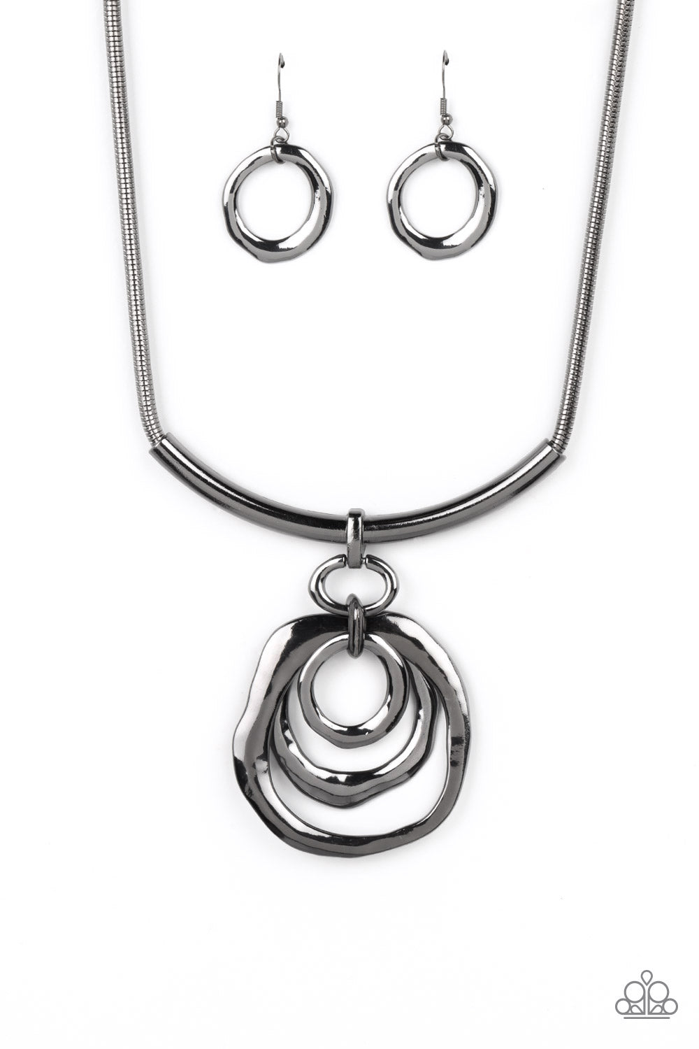 Paparazzi-Forged in Fabulous - Black Necklace