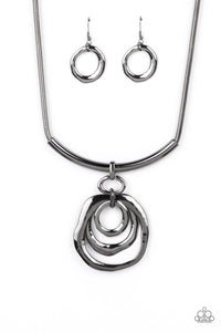 Paparazzi-Forged in Fabulous - Black Necklace
