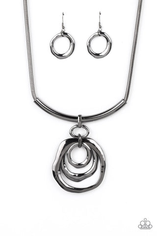 Paparazzi-Forged in Fabulous - Black Necklace