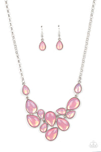 Paparazzi-Keeps GLOWING and GLOWING - Pink Necklace