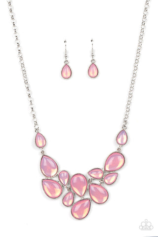 Paparazzi-Keeps GLOWING and GLOWING - Pink Necklace