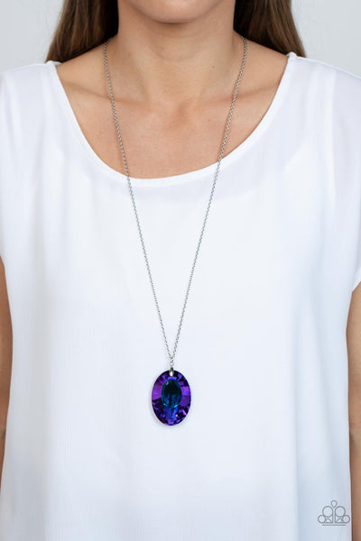 Paparazzi-Celestial Essence - Blue Necklace