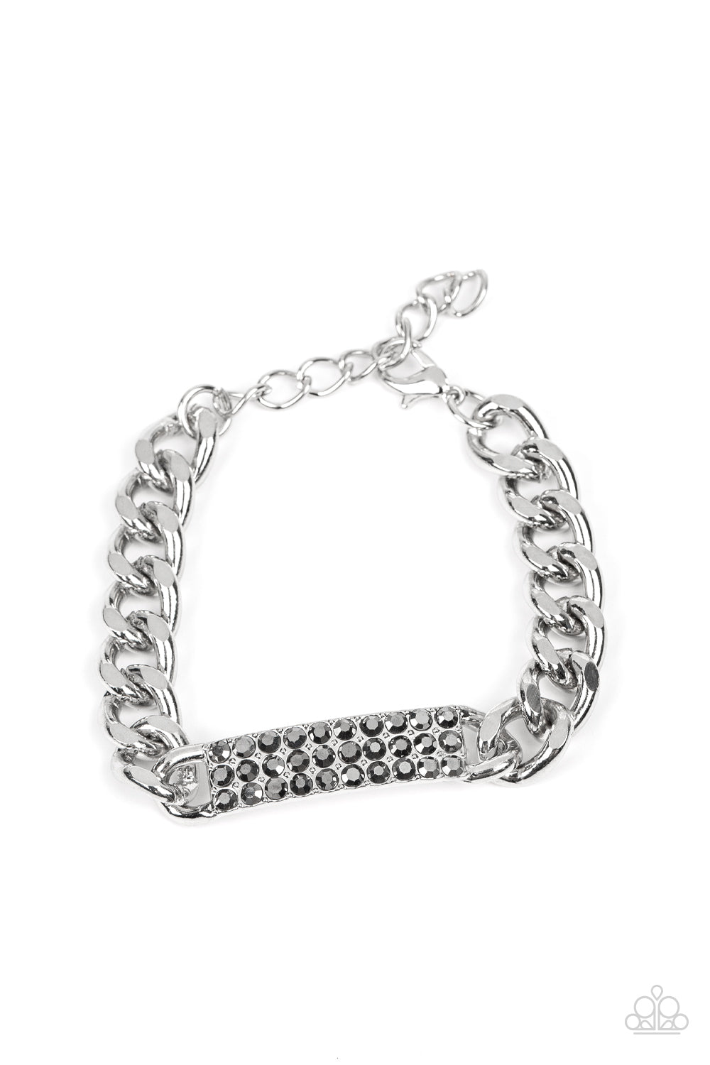 Paparazzi-Icy Impact - Silver Bracelet