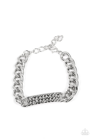 Paparazzi-Icy Impact - Silver Bracelet