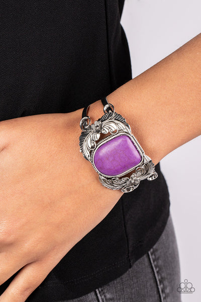 Paparazzi-Dune Garden - Purple Bracelet