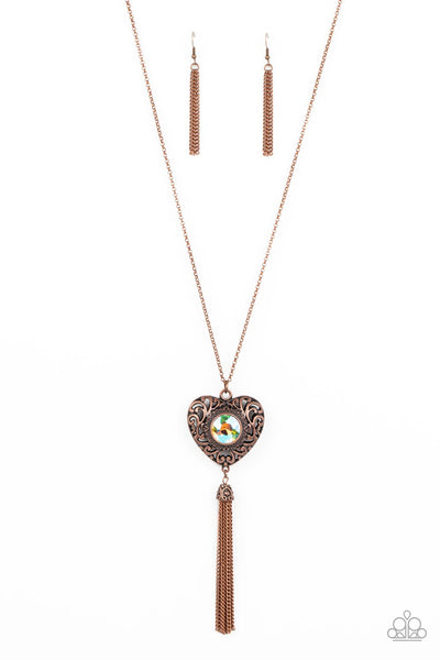 Paparazzi Prismatic Passion - Copper Necklace