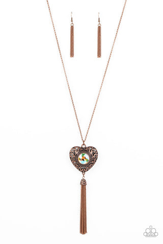 Paparazzi Prismatic Passion - Copper Necklace