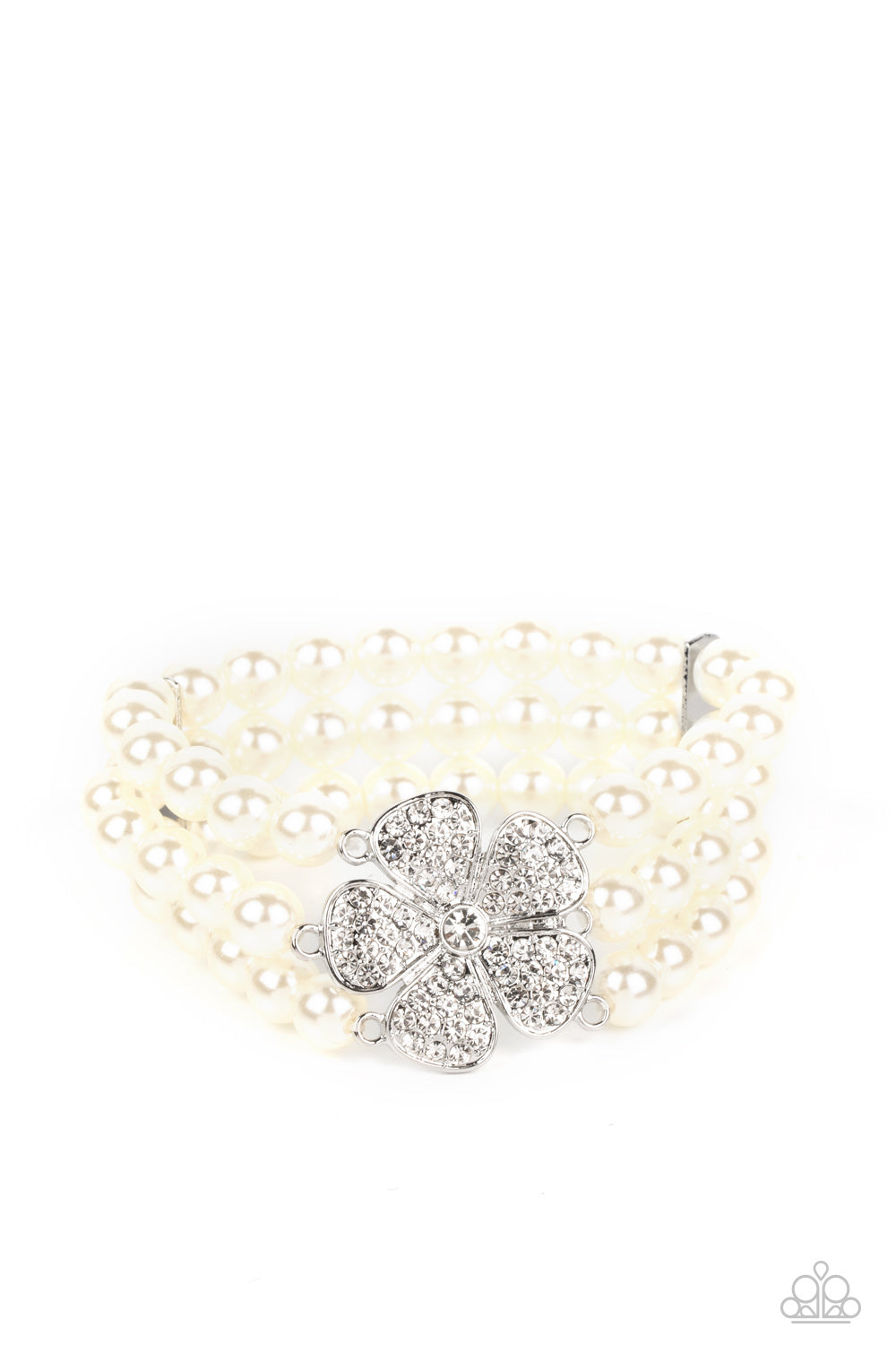 Paparazzi Park Avenue Orchard - White Bracelet