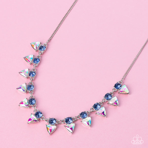 Paparazzi Razor-Sharp Refinement - Blue Necklace