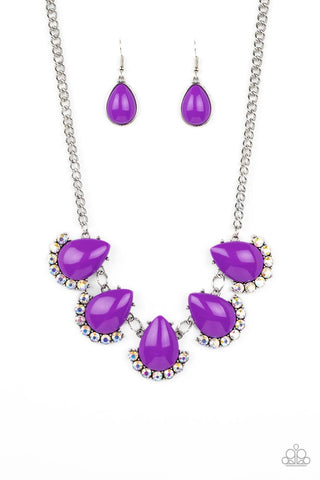 Paparazzi-Ethereal Exaggerations - Purple Necklace