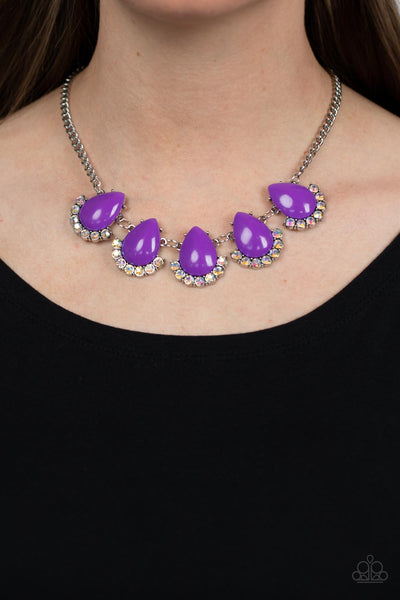 Paparazzi-Ethereal Exaggerations - Purple Necklace
