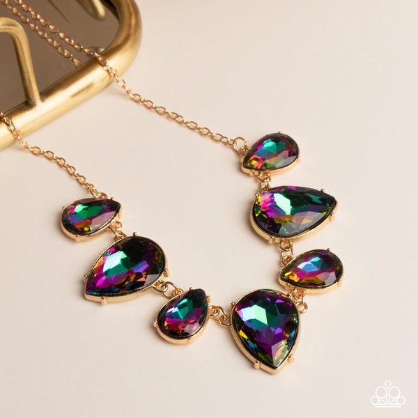 Paparazzi Otherworldly Opulence - Gold Necklace