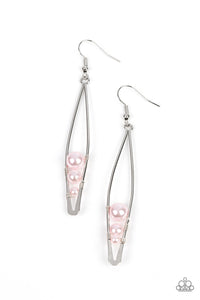 Paparazzi-Atlantic Allure - Pink Earring