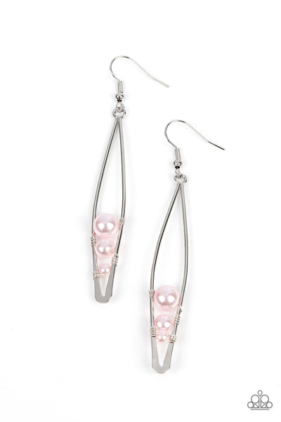 Paparazzi-Atlantic Allure - Pink Earring