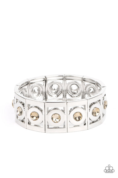 Paparazzi-Stretch of Drama - Brown Bracelet