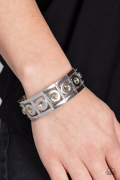 Paparazzi-Stretch of Drama - Brown Bracelet