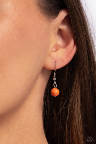 Paparazzi-Sandstone Stroll - Orange Necklace